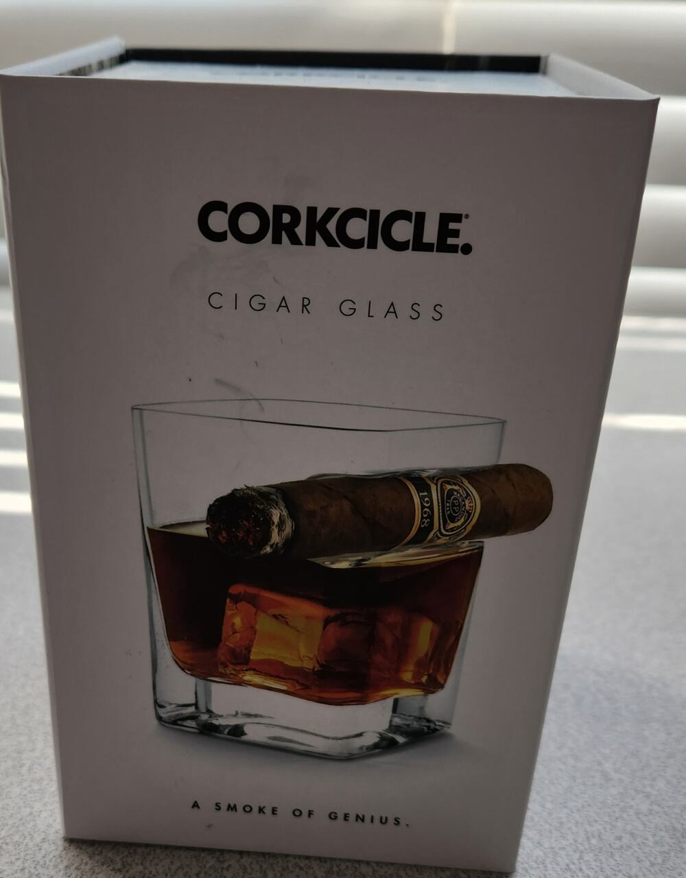 Corkcicle Cigar Glass The Gents Place Fort Worth TX Two Vice Device New In Box